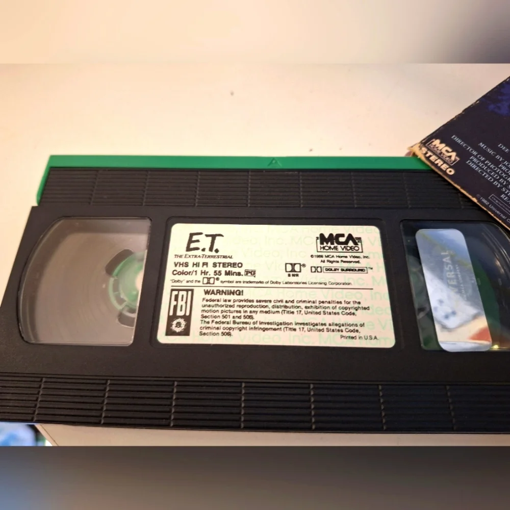 E.T. VHS Tape